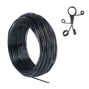 lot 814 image: Tenn Well 12 Gauge Aluminum Wire, 100 Feet 2mm Bendable Anodized Metal Wire for Sculpting, Jewelry Making, Armature Making, Halloween Decor, Wrapping, Crafting (Black) - Retail $12