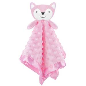 lot 830 image: Pro Goleem Loveys for Babies - Soft Security Blanket Baby Snuggle Toy Newborn Stuffed Animals Baby Gifts for Girls, Pink Fox 16 Inch - Retail $14