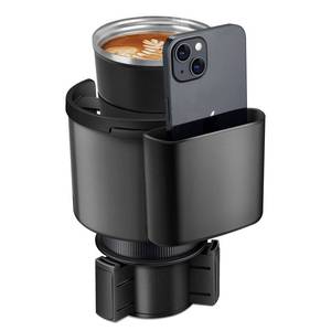 lot 848 image: TYKOR Car Cup Holder Expander, Cup Holder Extender Adapter for Car with Adjustable Base, Fits YETI 243646oz, HydroFlask 3240oz, Large Water Bottles in 2.7-4.2 (16-46 OZ) - Retail $16