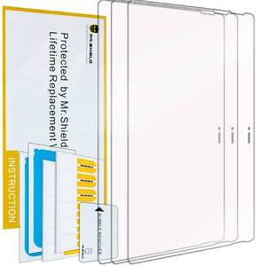 lot 856 image: TWO PACK,PROTECTOR ONLY .Shield For Microsoft Surface Pro 3 12 inch Anti glare Screen Protector 2 Pack with Lifetime Replacement - Retail $8