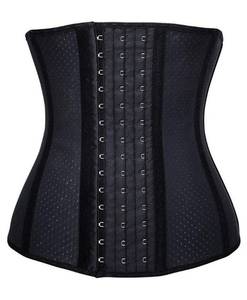 lot 865 image: YIANNA Womens Breathable Latex Waist Training Corset Fat Burning Workout Waist Trainer Hourglass Body Shaper, YA11533-Black-M - Retail $30