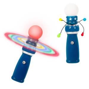 lot 906 image: Windy City Novelties Hand-Held LED Light Up Galaxy Spinner - Colorful Flashing Lights for Parties, Events, and Fun - Retail $18