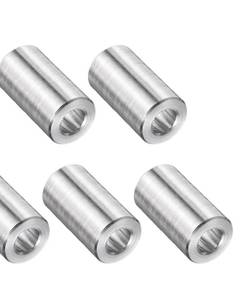 lot 925 image: uxcell 4 Pcs Stainless Steel Spacer 14 Bore x 12 OD x 34 Length Screw Bushing Plain Finish Round Metal Spacer for 14 Screws Bolts and Rods - Retail $8