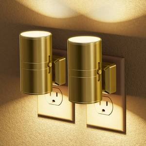 lot 954 image: JandCase Night Light, LED Night Lights Plug into Wall, 2 Pack Automatic Nightlight with Light Sensor, 3000K Soft White 0-100LM Dimmable Modern Nightlight for Kids Bedroom Hallway - Retail $10
