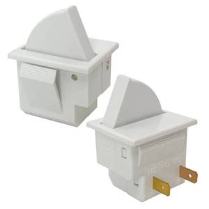 lot 957 image: 2Pcs Refrigerator Door Light Switch 2 Feet Compatible for GE Whirlpool, Maytag, Admiral, Amana, Kenmore, KitchenAid, Magic Chef Freezer Momentary Fridge Switch 2Pin NC AC 250V 2A-2.5A - Retail $8