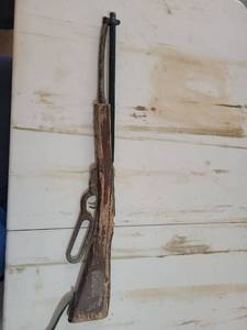 lot 24 image: Lever Action Rifle with Wood Stock