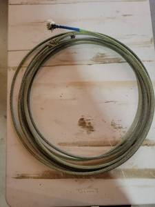 lot 32 image: Western Lariat Rope with Blue Green Handle
