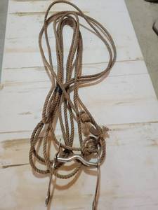 lot 35 image: Horse Training Rope Halter with Metal Hardware