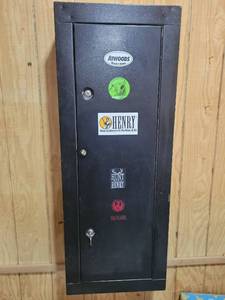 lot 47 image: Atwoods Gun Safe Cabinet with Shelving