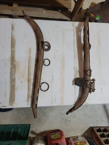 lot 59 image: Wooden Horse Collar with Metal Hardware