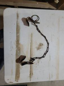 lot 62 image: Metal Chain cow shackle