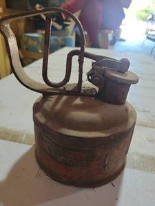 lot 69 image: Cast Iron Oil Can with Spout
