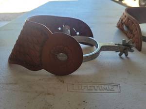 lot 79 image: Crockett Spurs