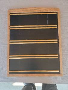 lot 126 image: Wooden Display for collector cards