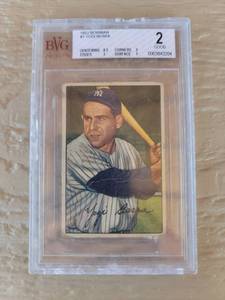 lot 128 image: 1952 Bowman Yogi Berra #1 BVG 2 Good New York Yankees Baseball Card