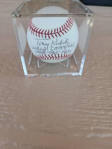 lot 133 image: Tony Kubek Signed Baseball with Display Case