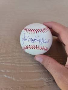lot 135 image: Signed Official Major League Baseball Jim mudcat Grant