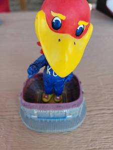 lot 147 image: Kansas University Jayhawks Mascot Bobblehead