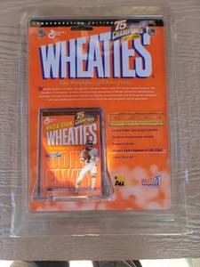lot 161 image: John Elway Wheaties 24K Gold Signature Commemorative Edition Cereal Box