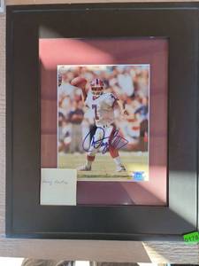 lot 178 image: Doug Flutie Signed NFL Buffalo Bills Photo in Frame
