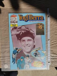 lot 184 image: 1999 Yogi Berra Special Issue Comic Book and Museum Information Sheet