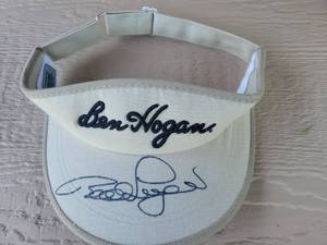 lot 192 image: Ben Hogan Signed Golf Visor of Bernhard Langer