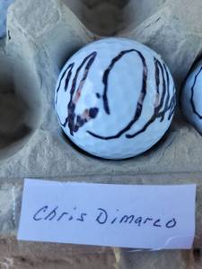 lot 196 image: PGA Golf Chris Dimarco signed Golf Ball