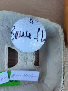 lot 199 image: Bruce Fleisher Signed Golf Ball