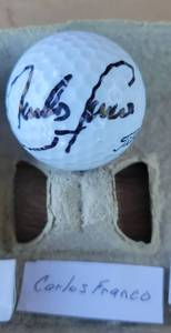 lot 200 image: Signed PGA Carlos Franco Golf Ball