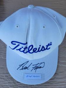 lot 204 image: PGA player Brad Faxon Signed Titleist Golf Hat