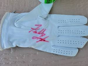 lot 207 image: Signed Golf Glove with PGA player Franklin Langham Autograph