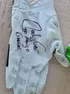 lot 208 image: Signed Golf Glove with PGA Carlos Franco Autograph