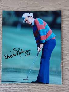 lot 218 image: Chi Chi Rodriguez Signed Golf Photo