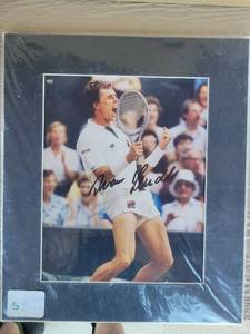 lot 226 image: Signed Tennis Player Ivan Lendl Celebration Photo