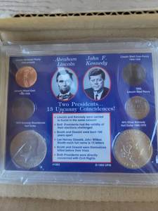 lot 230 image: Lincoln Kennedy Presidential Coin Collection Set