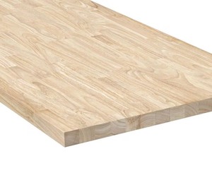 8 ft. L x 25 in. D Unfinished Hevea Solid Wood Butcher Block Countertop with Square Edge *Retails $277*