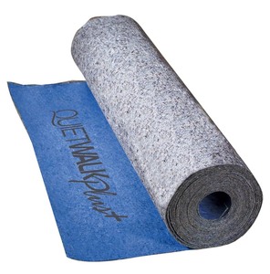 lot 58 image: QuietWalkPlus Underlayment 360 sq ft  for Laminate & Hardwood Floors  Approved for Pre-Attached Pad  Floating & Glue-Down Installation  Moisture Barrier  GREENGUARD Gold  Made in USA Retails $160