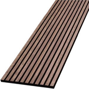 lot 52 image: 8 x 12.6 Wooden Styled Slat Acoustic Panel Walnut Colored (AWP-26932-P4-JK) - 1 Piece