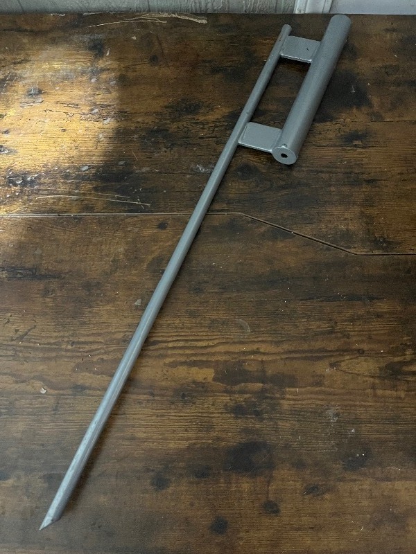 lot 311 image: 3 Steel Pole Holder Spike - Great for Beaches and TailGates - Vendor Flags Etc