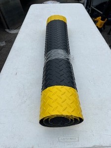 lot 3 image: Diamond Plate Mat -, 3 x 5, BlackYellow Retails $145