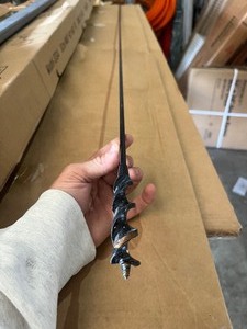 lot 77 image: Long Skinny Auger Drill Bit - 6 x � Black see images