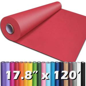 lot 30234 image: PerkHomy 17.8 x 1,440 (120) Red Kraft Paper Roll for Craft Bulletin Board Paper Art Table Covering Crafting Gift Wrapping Bouquet Packing Parcel 80GSM 55LB (Red, 17.8 x 120) - Retail $16