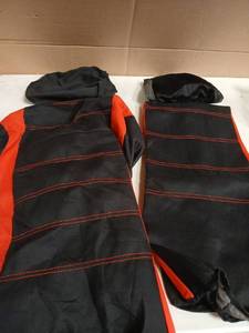 lot 30261 image: Custom Car Seat Covers Black and Red - Retail $25