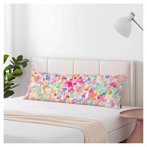 lot 30268 image: Wsenltvy Decorative Home Body Pillow Covers Dots, Dot Stains Pink Turquoise Blue Lumbar Body Pillow Cover Breathable Pillow Cushion Cases Soft Body Pillowcase for Bedroom Couch Sofa 20x54 Inch - Retail $16
