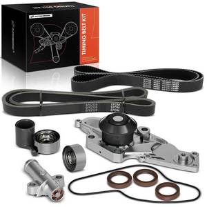 lot 33075 image: A-Premium Timing Belt Kit with Water Pump Compatible with 03-18 Honda Accord Crosstour Pilot Odyssey Ridgeline Acura MDX RDX RL TL TSX ZDX Saturn Vue 3.0L 3.2L 3.5L 3.7L V6 19200RDVJ01 TKH002 TCKWP329 - Retail $100