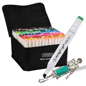 lot 33090 image: YASNAY Alcohol Markers, 168 Colors Dual Tip Art Marker, Drawing Markers, Coloring Marker for Sketching Adult Coloring - Retail $33