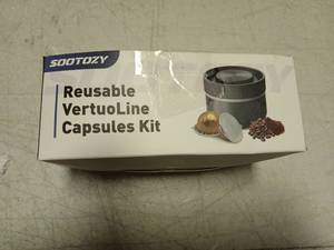lot 33092 image: SOOTOZY Reusable VertuoLine Capsules Kit - Retail $15