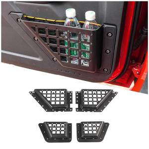 lot 33098 image: AIGMUX 4PCS Front and Rear Storage Pockets for Ford Bronco 24-Door 2021 2022 2023 2024 2025, Side Organizer Box,Cup Holder Organizer Box for Bronco Accessories