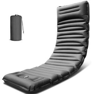 lot 33113 image: Myxslop Inflatable Camping Sleeping Pad with Pillow, 5 Extra-Thick Ultralight Inflatable Sleeping Mat with Built-in Pump, Camping Air Mattress Compact for Backpacking Hiking Trap Traveling (Grey) - Retail $33