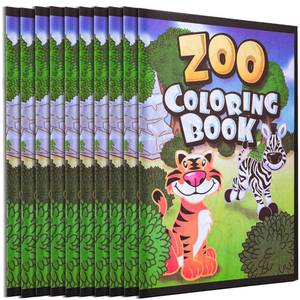 lot 33154 image: Zoo Animal Coloring Books Bulk for Kids - 9x11 Animal Party Favors with Jungle Safari Animals and Activity Sheets for Goodie Bags, Classrooms and Themed Birthday Supplies (Pack of 18) - Retail $14